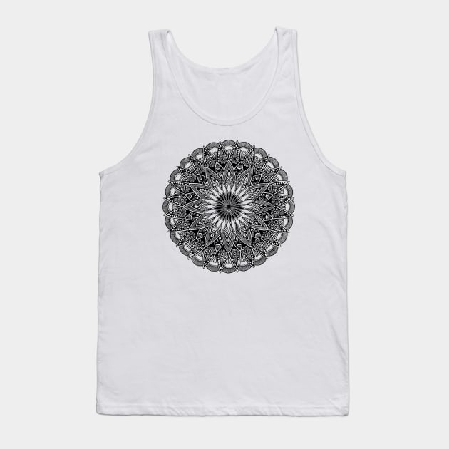 Mandala (black) Tank Top by calenbundalas